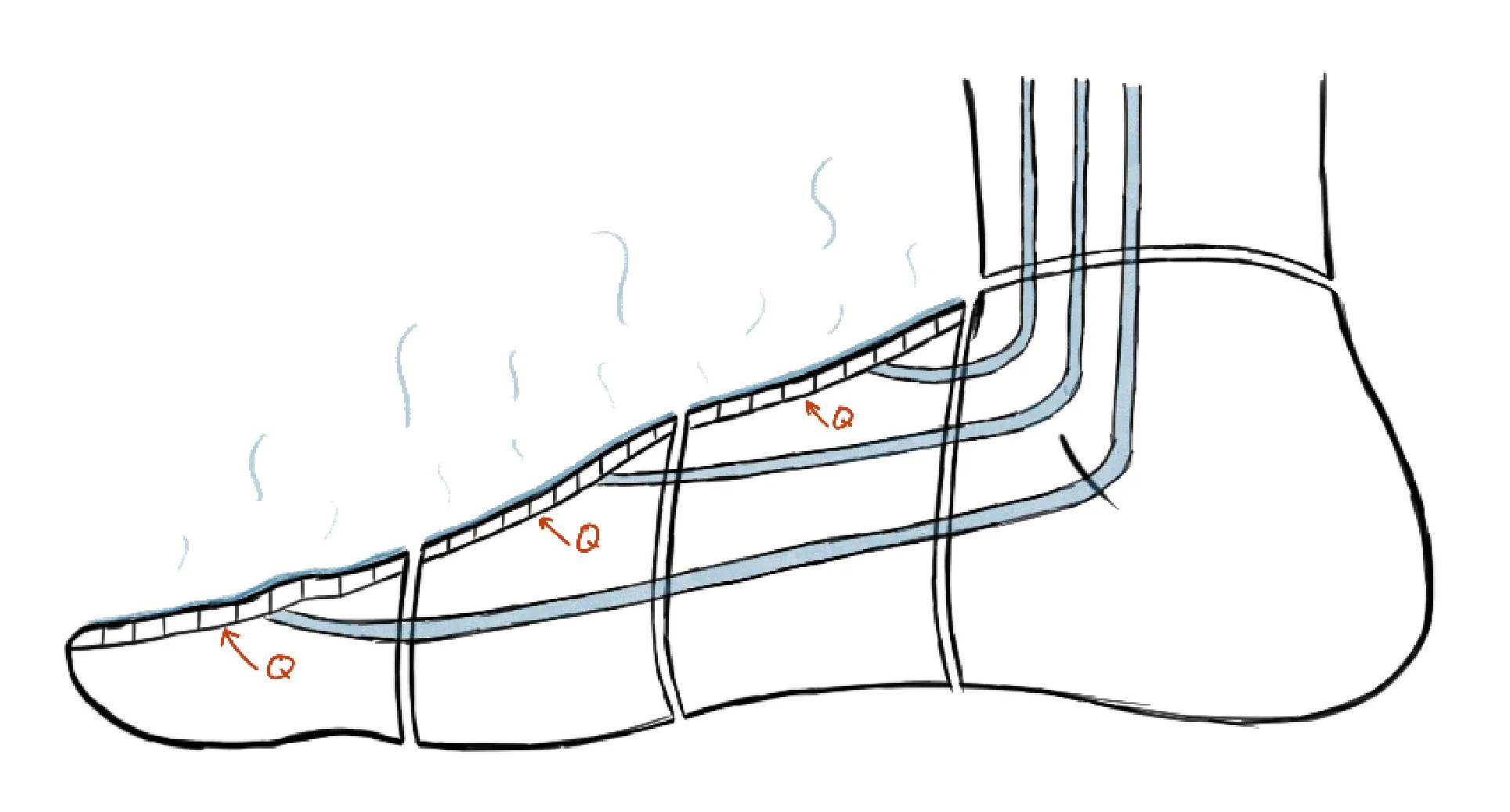 Manikin foot sketch